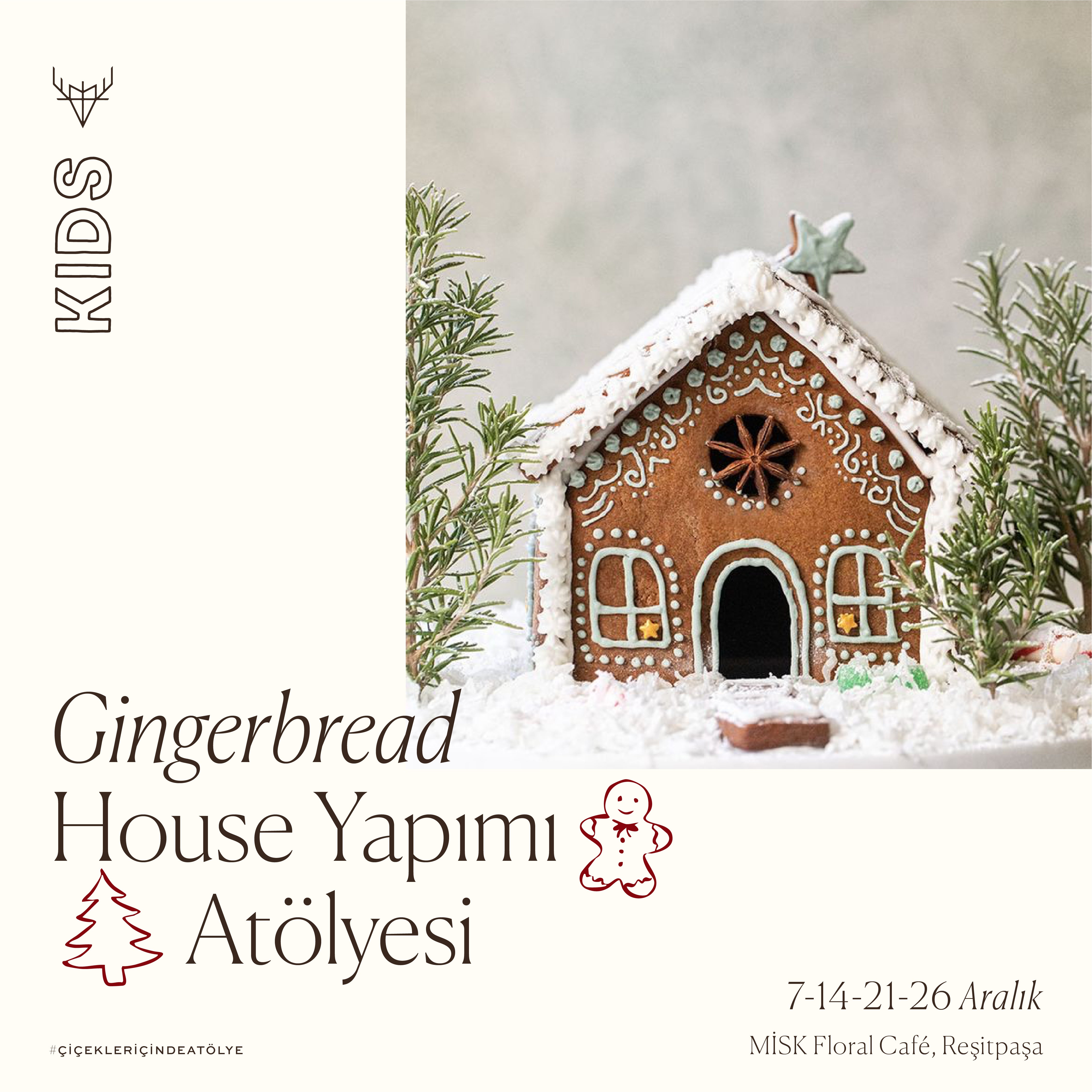 Kids Gingerbread House Yapım Atölyesi